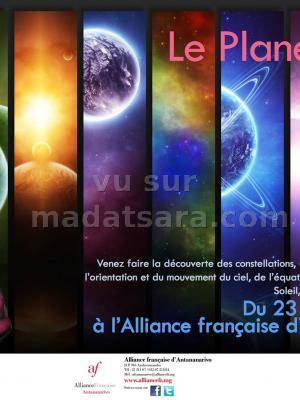 Exposition Le Planétarium dans le Hall de l'Alliance Française d'Antananarivo