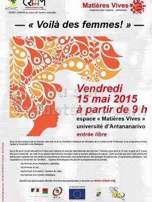 Exposition "Voila des femmes" Espace matières vives Université d'Antananarivo
