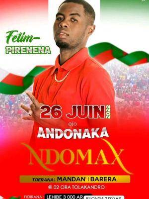 Ndomax showcase Mandan'ny Barera Andonaka