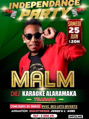 Malm Martiora en Showcase Karaoke Alaramaka Tsiadana