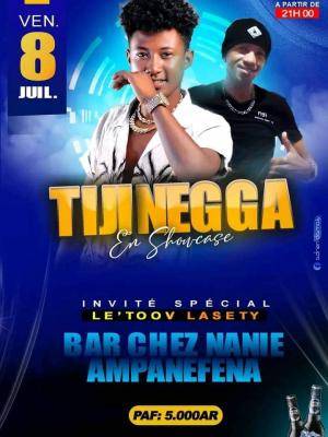Tiji Negga Showcase Bar chez Nanie Ampanefena