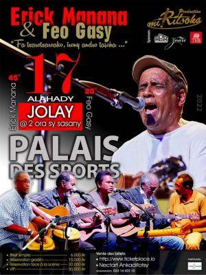 Erick manana, Feo Gasy Concert Palais des Sports Mahamasina