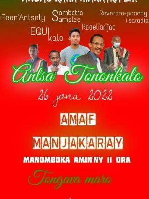 Equi Kalo, Raoeliarijao, Sambatra Samslee, Feon'antsaly, Ravorom-panahy Tsaradia Antsan-tononkalo Amaf Manjakaray