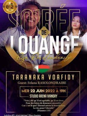 Soirée de louange Rija rasolondraibe, Felana Rasolondraibe Showcase Arena Ivandry