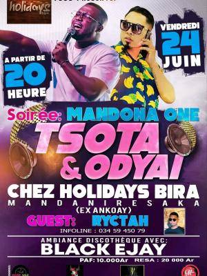 Odyai, Tsota, ryctah Showcase Holidays Bira Mandaniresaka