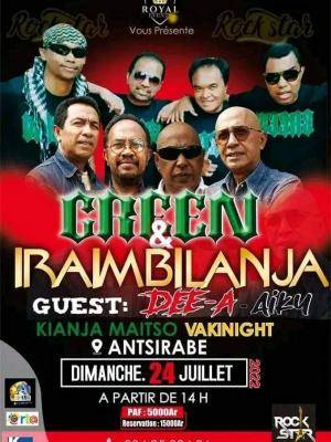 Green, Iraimbilanja Concert Vakinight Club Antsirabe