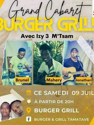 Izy 3 M'Tsam - Cabaret, Showcase Burger Grill Toamasina