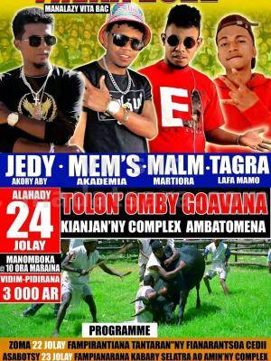 Mem's Akademia, Jedy, Malm Martiora, Tagra Showcase Kianjan'ny Complexe Ambatomena