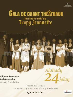 Troupe Jeannette Théatre, Gala de chants AFT - Alliance Française d'Antananarivo
