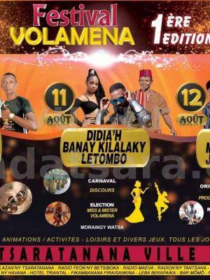 Festival Volamena 1ere édition Tsaratanana ville