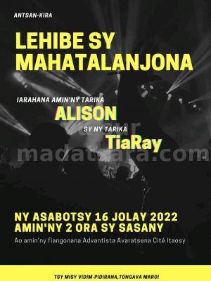 Antsan-kira lehibe sy Mahatalanjona Tiaray, Alison Showcase Fiangonana Advantista
