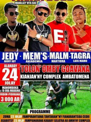 Jedy, Mem's Akademia, Malm Martiora, Tagra Showcase Kianjan'ny Complexe Ambatomena