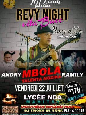 Revy night vita bacc Mbola Talenta, Ramily, Andry Showcase Lycée Catholique NDA Mahitsy