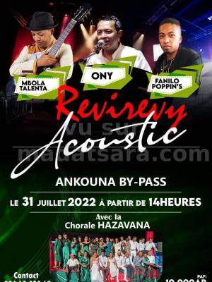 Revirevy acoustic Mbola Talenta, Fanilo Poppin's, Ony Rakotomalala Showcase ankouna By Pass