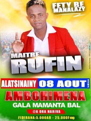 Maître Rufin Showcase Ambohimena