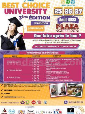 Best Choice University 3eme édition Expositions / Salons Tana Plazza