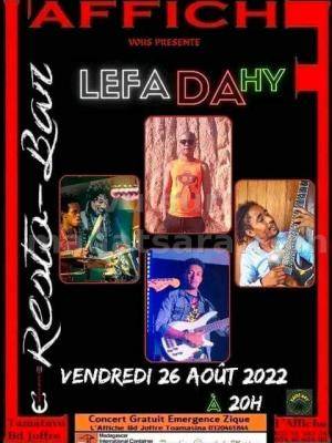 Lefa Dahy Cabaret Affiche Resto Bar Toamasina