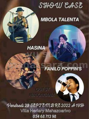 Mbola Talenta, Fanilo Poppin's, Hasina, Njakatiana Showcase Villa Heriary Mahazoarivo