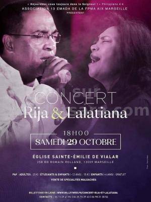 Lalatiana, Rija ramanantoanina Concert Eglise Saint-Emilie de Vialar Marseille