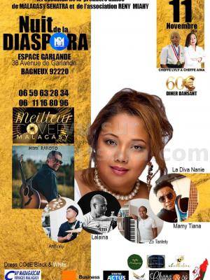 Nuit de la diaspora Nanie, Mam'Rakoto Concert Espace Garlande Bagneux