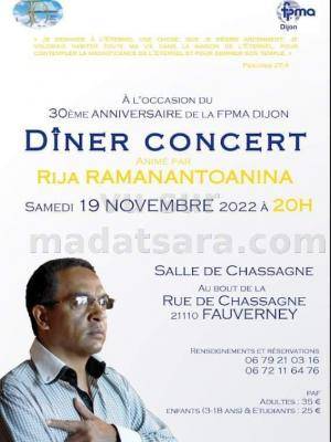 Rija ramanantoanina Diner/Soirée dansant(e) Salle de Chassagne Fauverney