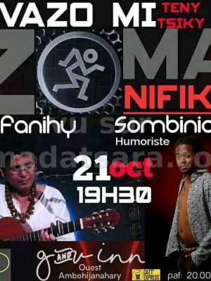 Ifanihy, Sombiniaina Concert, One man/woman show G And V Inn Andrefan'Ambohijanahary
