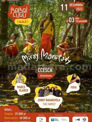 Miray marotady Jenny Raharivola, Fifih, Marco klarck, Alalá Concert CCESCA Antanimena