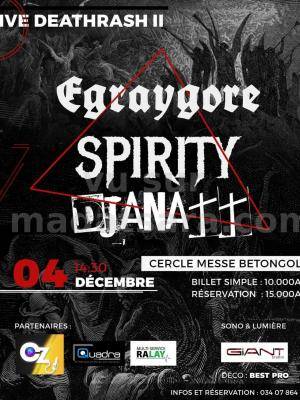 Spirity, Egraygore, Djanatt Concert Cercle Mess de Betongolo