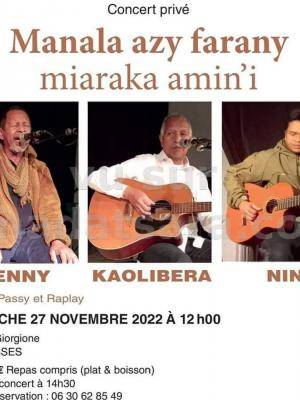 Benny, Nini Kolibera, Tarika kolibera Concert 96 Allée Giorgione Lisses
