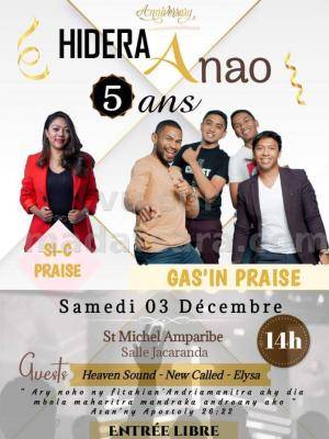 Free Gas'in Praise, Si-c Praise Concert Salle Jacaranda St Michel Amparibe