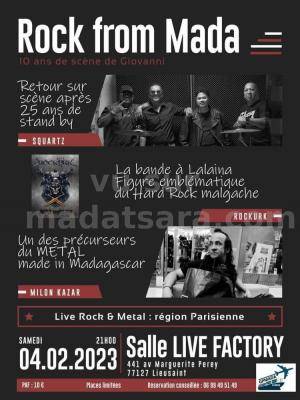 Rock from Mada  Concert Live Factory Lieussaint