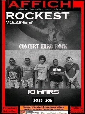 Rockfest volume 2  Concert Affiche Resto Bar Toamasina