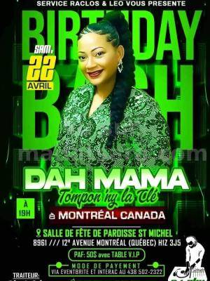 Dah'Mama Showcase Salle des fêtes de la paroisse Saint Michel Montréal