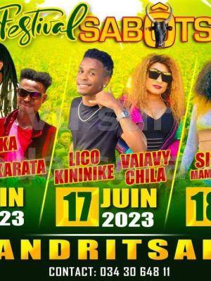 Festival Sabôtsibe Mandritsara Tianjama, Din rotsaka, Karata, Lico Kininike, Vaiavy Chila, Sisca, Lejim 415 Festival