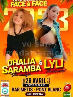 Dhalia saramba, Lyli Showcase Bar Metis pont blanc