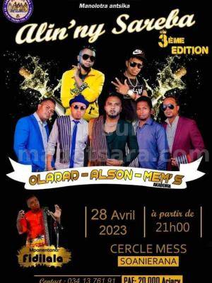 Alin'ny sareba 3em edition Oladad, Alson, Mem's Akademia Cabaret CEMES Soanierana