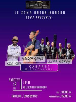 Rivo Glita, Nana Gona, Zana-Rotsy Cabaret Le Zoma Antaninandro Faravohitra