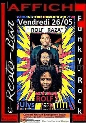 Rolf Concert Affiche Resto Bar Toamasina