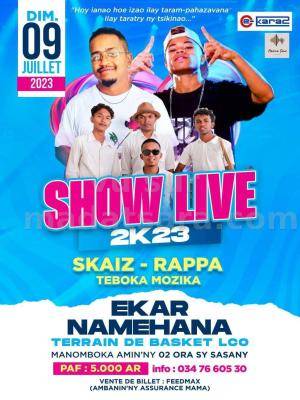 Skaiz, Rappa, teboka Mozika Showcase Salle D'oeuvre Ekar Namehana