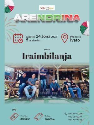 Iraimbilanja Concert Resto Phô Ivato