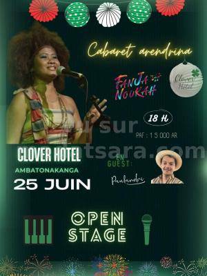 open stage  Cabaret clover Hotel Ambatonakanga