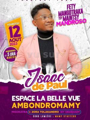 Isaac de Paul Concert Espace Belle Vue Ambondromamy