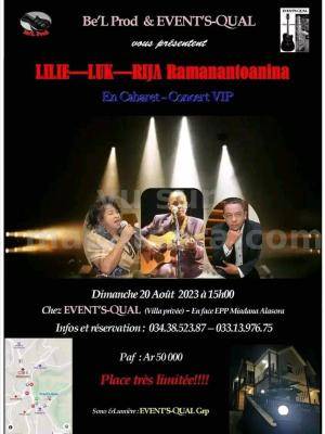 Lilie, Luk, Rija ramanantoanina Cabaret Event's Qual Alasora