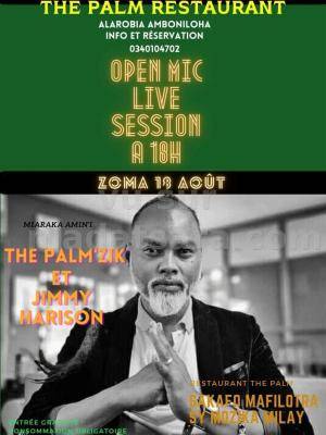 Jimmy Harison, The Palm'Zik Open Mic The palm Alarobia Amboniloha