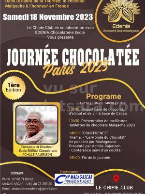 Journée chocolatée Paris 2023 1ère édition