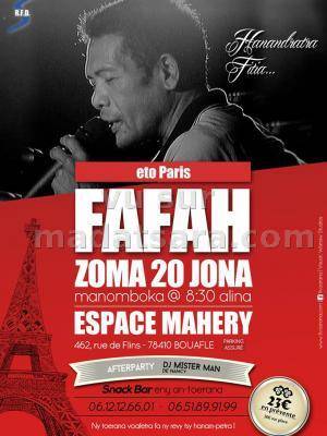 Fafah en concert à l'espace Mahery Paris