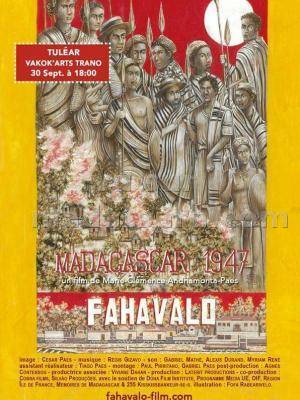Fahavalo - Madagascar 1947 - Vakok'Arts Trano Toliary