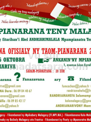 Fampianarana teny malagasy Foyer Malagasy de Cachan‍