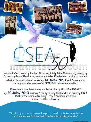 Ho fanokafana amin'ny fomba ofisialy ny Jobily faha-50 taona nijoroany, ny Antoko mpihira CSEA dia f