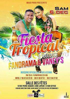 Fandrama et Vaney's à Toulouse - Fiesta Tropical à la salle des fêtes Seysse